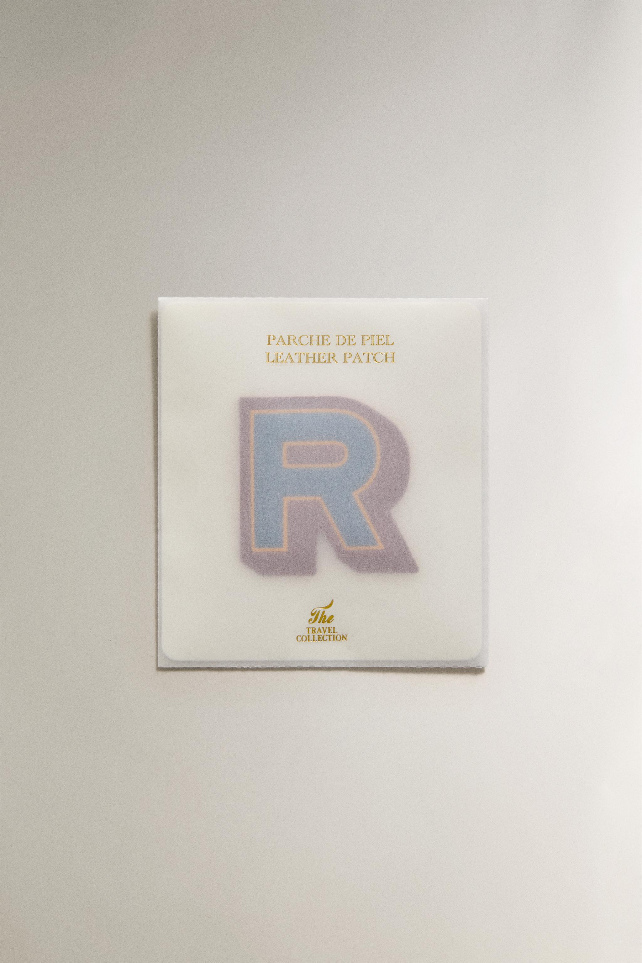 LEATHER LETTER R PATCH